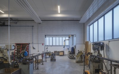 Atelier de construction de décors du Grand T à Carquefou 