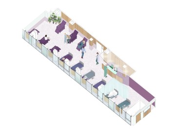 bloc opératoire pour l'ensemble hospitalo-universitaire île de Nantes 