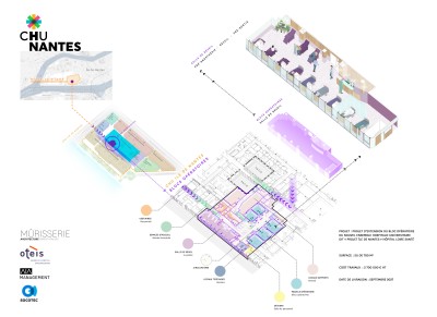 bloc opératoire pour l'ensemble hospitalo-universitaire île de Nantes 