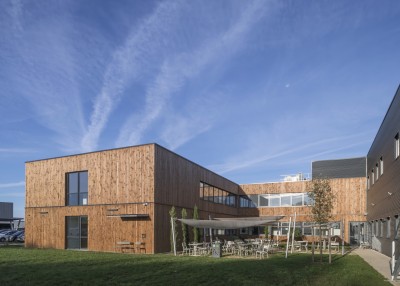 Nouveau bâtiment de production pharmaceutique Clean Cells à Boufféré 